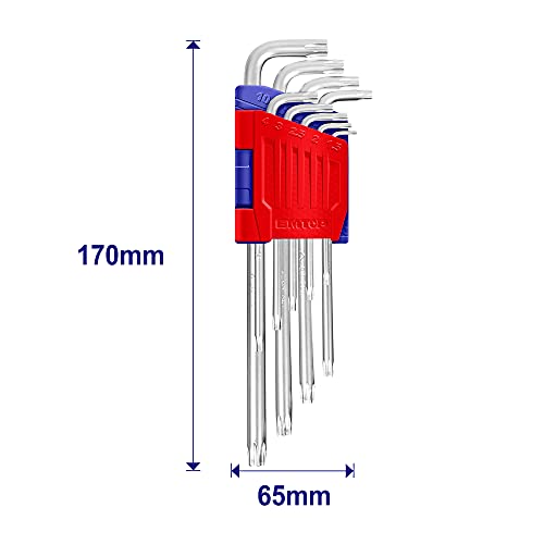 EMTOP(イーエムトップ)トルクスレンチセット いじり止め L形レンチ 9本組 折畳式 精密 修理 工具 EHKY3091 4枚目