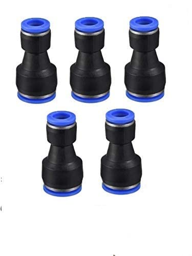 Tools Centre™ Unequal Push Union Connector to Connect Tube Fitting O.D 6mm-10mm (5pcs)