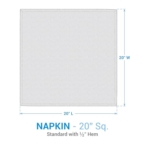 Set de 4 servilletas cuadradas gris de algodón miniatura 4