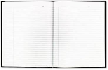 Blueline Business Notebook, A9, Black, 192 Pages, 9-1/4 Inches x 7-1/4 Inches, Leather Bound