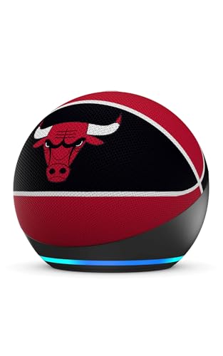 Image of Amazon Echo Dot (newest model) | Officially Licensed NBA Limited-Edition | Chicago Bulls