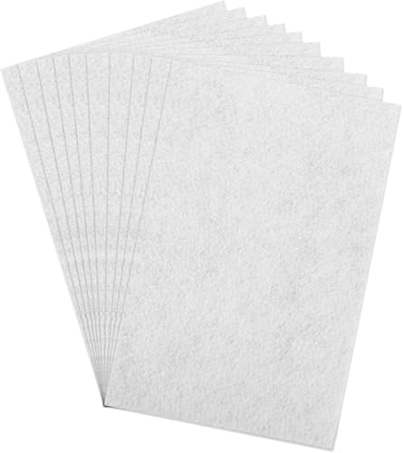 Image of Asian Hobby Crafts A4 White Felt Fabric Sheets for Flower Making & DIY Craft Projects, Scrapbooking, Sewing Dolls, Embroidery & Patchwork, School Projects, Kids Art & Craft Supplies, Home Decorations - Set of 10 Pcs