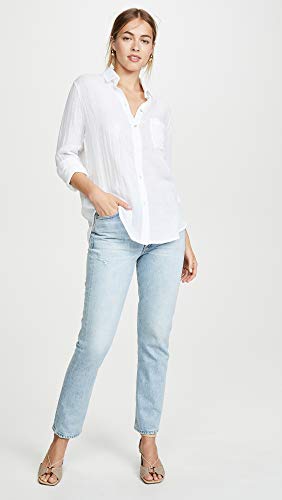 Rails Women's Long Sleeve, White, Small #TOP4