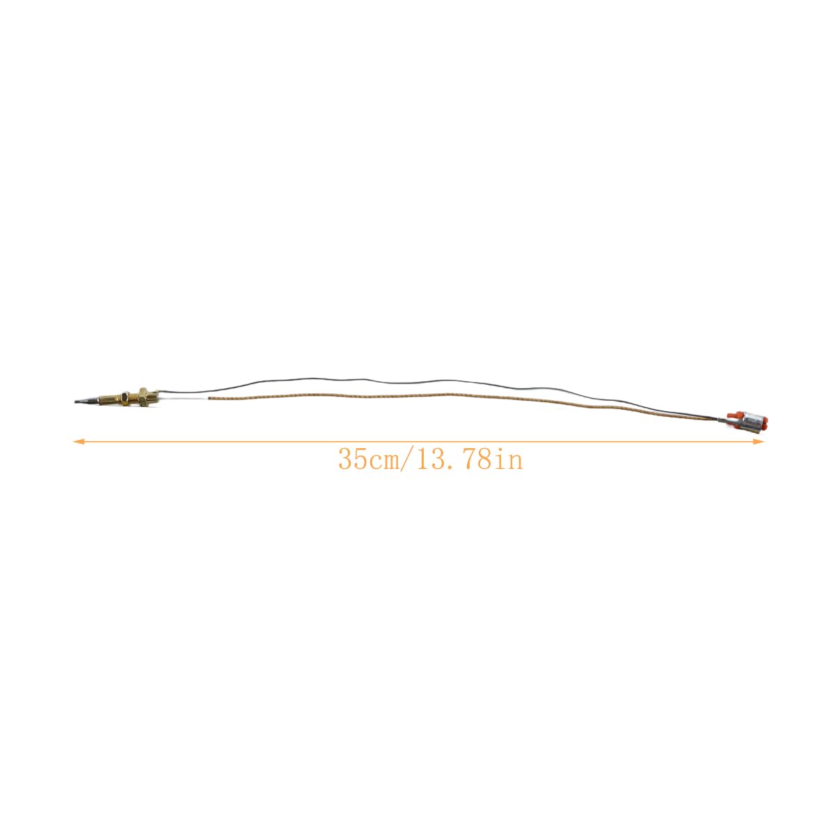 Kit Termocoppia a Gas, Vite Con Testa in Rame Di Ricambio Per Bruciatore Sabaf, Caldaia a Gas, Scaldabagno, Ago Corto Da 35 Cm