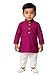 JBN Creation Boys Pure Cotton Purple and White Kurta Pyjama Set - Ethnic Elegance for Festivals | Comfortable Traditional Pure south handloom cotton kurta pyjama for Kids_JBNBK070PUnPWH_14