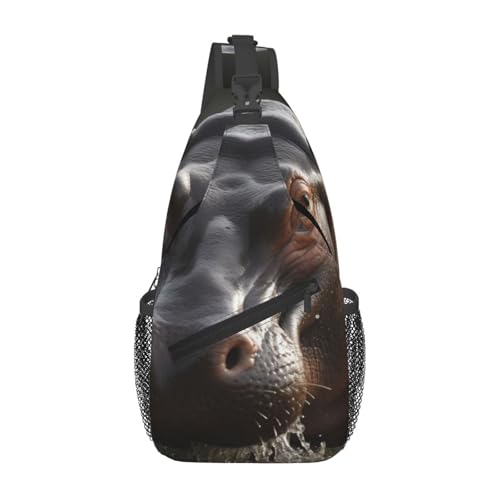 Bolso cruzado para hombre estilo bandolera deportivo negro miniatura 1