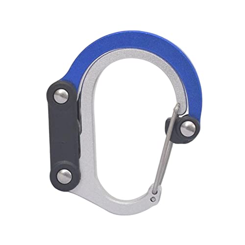 Image of Milageto Carabiner Clip and Hook Multifunctional Keyring Clip Strong Clip Buckle Bag, Purse, Backpack Hanger for Camping Outdoor Activities Travel