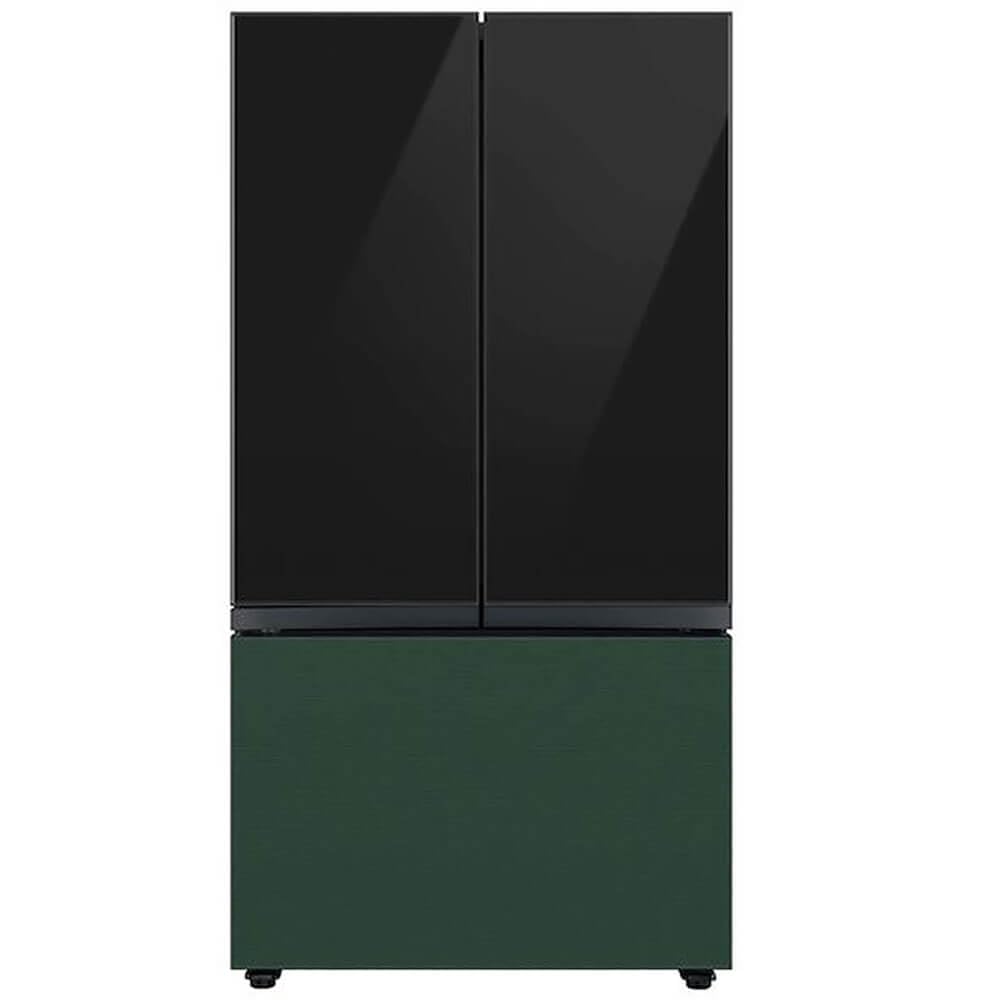 Samsung Raf36db3qg Bespoke 3-Door French Door Refrigerator Panel - Bottom Panel - Emerald Green Steel on Fridge.com - View 5