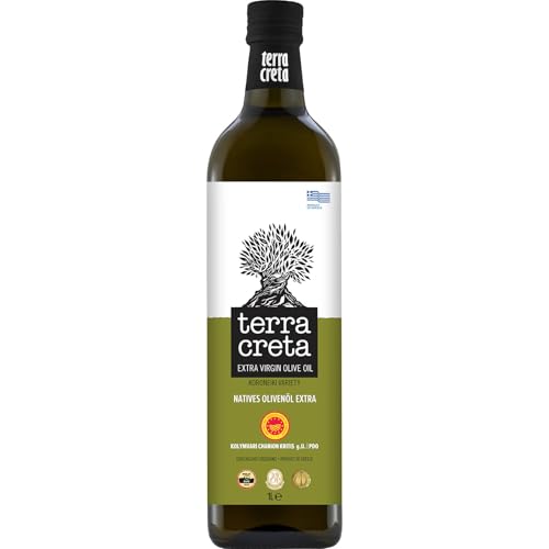 Terra Creta g.U. - Extra natives Olivenöl aus Kolymvari / 1 Liter (Flasche)