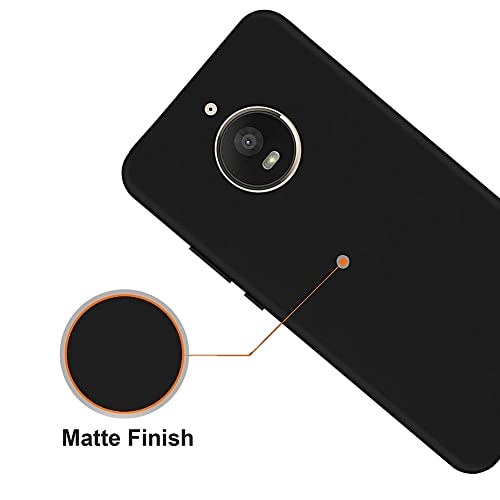 Image of Mobile Back Cover Case for Moto E4 (Silicone Case|CameraProtection|Black SC1510)
