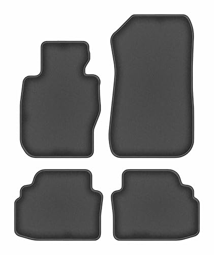 Tapis de sol haut de gamme en polyamide graphite et caoutchouc pour BMW Série 3 E92 xDrive