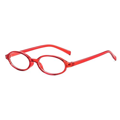 Image of FEISEDY Y2K Retro Oval Blue Light Glasses for Women Fashion Small Face Eyewear Frame 90s Nerd Fake Cosplay Eyeglasses B0258