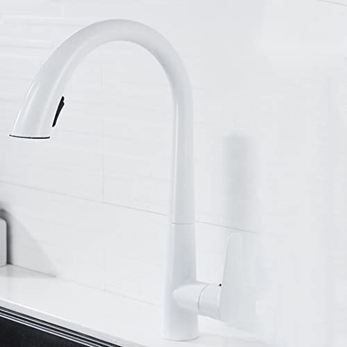 Robinet de cuisine mitigeur d'évier eau chaude eau froide avec douchette extractible