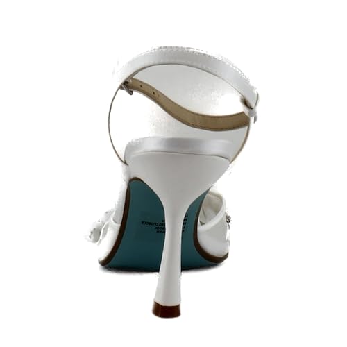 Betsey Johnson Womens Micki Satin Rhinestone Slingback Heels4