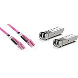 Produkt 2: UF-MM-1G Good Connections OM4 LWL Kabel - DUPLEX - Stecker LC an LC - Multimode 50/125 - Lichtwellen-Leiter- 15 m & Ubiquiti Networks U Fiber, Multi-Mode Module, 1G, 2-Pack, UF-MM-1G, Aluminium