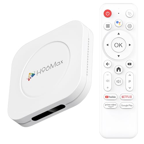 Android 14.0 TV Box 2025, LEFFOT M1 Plus 4K Ultra HD Smart Android TV Box with 4GB RAM + 32GB ROM, HDR10+, 2.4G & 5G Dual-Band WiFi 6, BT 5.0, Voice Control, RK3528 Quad Core Arm Cortex-A53