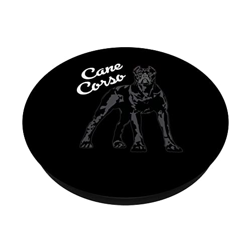 Cane Corso Molosser Mastiff Italian Dog Breed PopSockets Swappable PopGrip, Black - Image 2