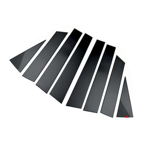 Molduras de ventana para viajes y ciudad, cubiertas de postes negros para Rogue y X-Trail