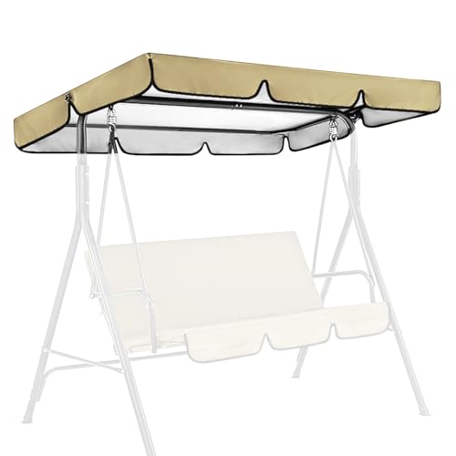 3-Seater Hollywood Swing with Sun Canopy