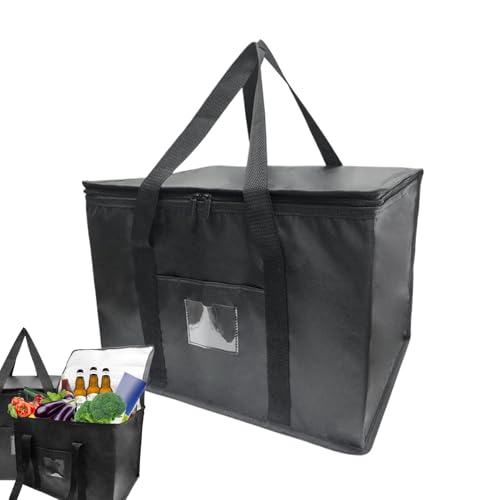 Generisch Bolsa de almuerzo térmica | Caja de entrega más fría con gran capacidad | Equipo de servicio de alimentos aislado | Almacenamiento de cocina y organización para actividades en equipo Escuela