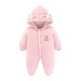 Fairy Baby Baby Schneeanzug Neugeborene Säugling Baby Kapuzen Strampler Fleece Schneeanzug Cartoon Jumpsuit Herbst Winter Outfits