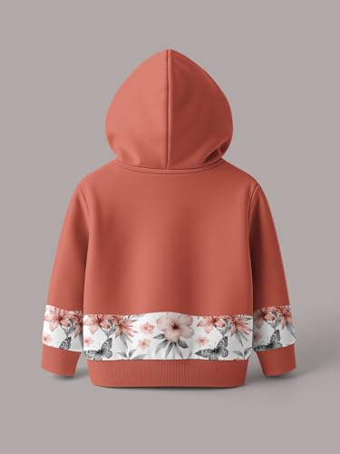 Image of HELLCAT Trendy Co-ords With Hoodie Sweatshirt and Trackpant Clothing Set for Girls.