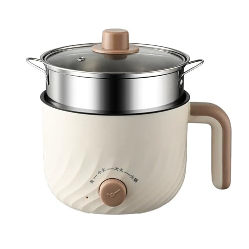 Electric Hot Pot Cooker Mini Electric Cooker Stock Pot with Steamer Nonstick for Family and Friend Gathering