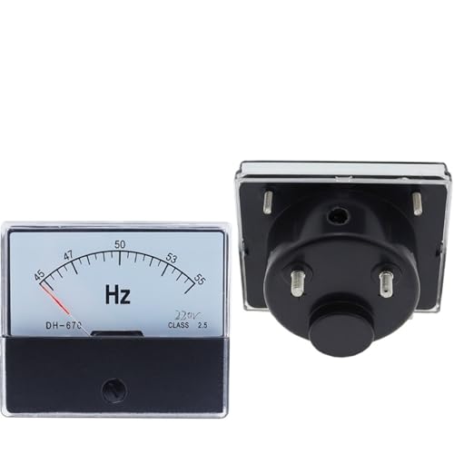 Fréquencemètre à aiguille DH-670 de 45 à 55 Hz sous 380V pour panneau