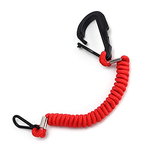 15920Q54 Red Braided Rope Kill Switch with Lanyard Replacement for Mercruiser Emergency for Safety