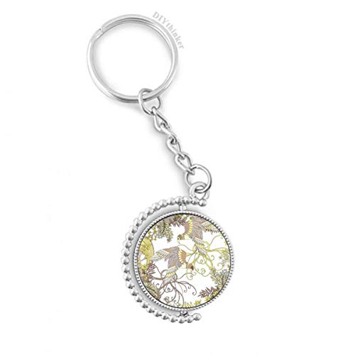 Llavero giratoria de Ukiyoe un regalo cultural con anillo pilgrim para amantes del Japón clásico