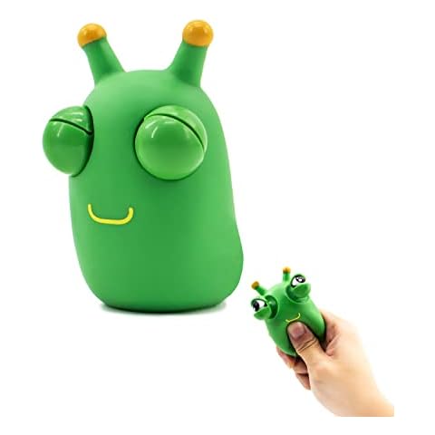 Zayin Green Bug Toys Popping Out Eyes Squeeze Fun Children's Sensory Fidget Toys Used to Relieve Stress,Anxiety,Autism Toy Christmas Birthday Gift Cover