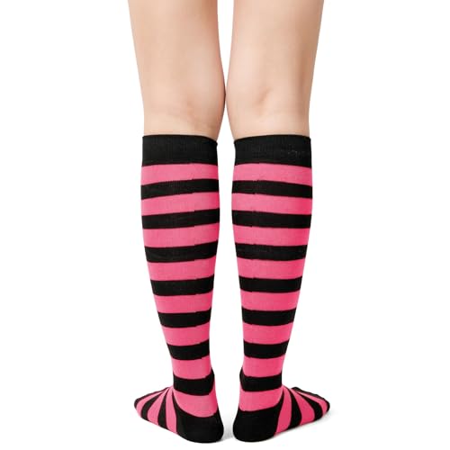 Image of American Trends Striped Knee High Socks for Women Thigh High Socks Long Leg Warmers