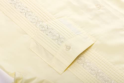 Men's Short Sleeve Guayabera Shirts for Men Button Down Cuban Beach Shirt Tops4