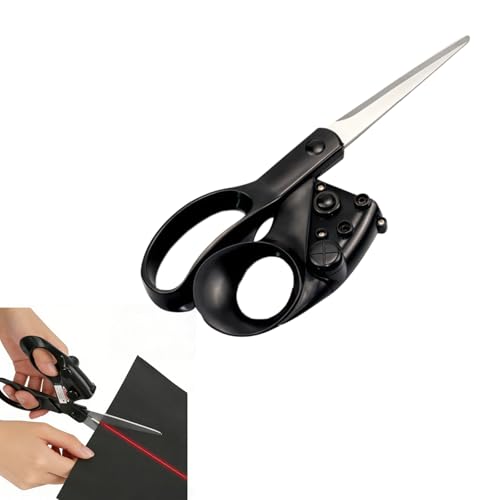 Professional Laser Guided Scissors for Fabric & Paper Heavy Duty Laser Guide Cutting Tool with Ergonomic Handle for Sewing Quilting Crafts Dressmaking & Kitchen Use Stainless Steel Blades