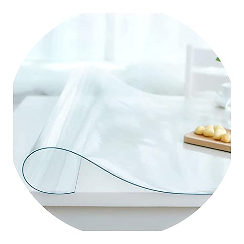 TMGJ Mantel Transparente En PVC éCologique,Film Cristal ImperméAble Protector De Table,Resistencia Al Desgaste,Resistencia A Altas Temperaturas,Soporte De Personalización(Color:1.5mm,Size: 35x45cm) Cover
