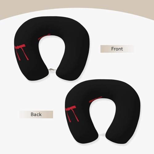 Almohada de poliéster para cuello tamaño único negra miniatura 3
