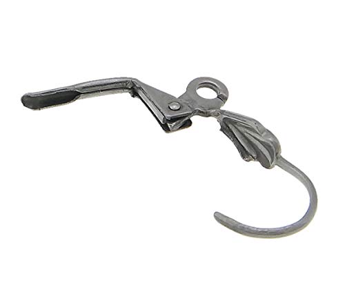 Perlin 25 paar oorhangers, vishaken, oorveren met bal, 15 mm, 50 stuks, oorhaken, voor het maken van sieraden, knutselen, sieraden (antiek zilver