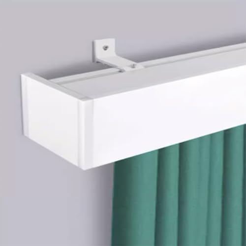 Heavy Duty Ceiling Track System for Room Dividers & Showers, Silent Smooth Sliding Rail with Pulley, Wall-Mounted, 63in (L160cm) - Durable & Easy Installation