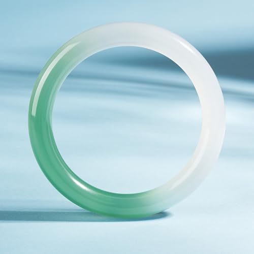 Natural Jadeite Bracelet for Women Bangle, Semi-Mountain Semi-Water Gradient Ice Design, Suitable for Women's Festival Gifts4