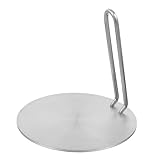 ARTSEWPLY Difusor de Calor para Estufa de Gas con Placa de Inducción de Acero Inoxidable y Mango Desmontable Adaptador Multipropósito para Cocina Que Protege y Distribuye el Calor