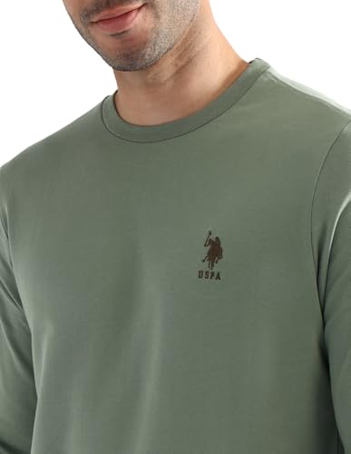 Image of U.S. Polo ASSN. Mens OEE05 Pure Cotton Oversized Lounge T-Shirt