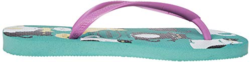 Chinelo, Havaianas, Slim Pets, Verde Orvalho, 33/34, Feminino