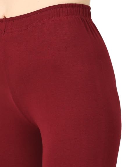 Image of Robinbosky Premium Stretchable Cotton Ankle Legging for Women | Suitable for Formal wear & Casual wear | High-End Elastic Makes The Leggings Squat Proof and Durable for Travel, Yoga, & Workout.
