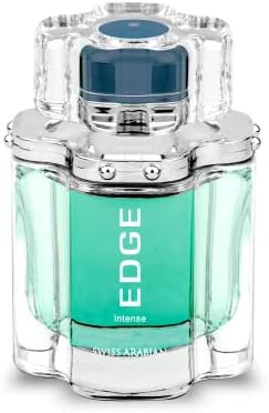 Swiss Arabian EDGE Intense - Luxury Products From Dubai - Long Lasting And Addictive Personal EDP Spray Fragrance - A Seductive, Signature Aroma - The Luxurious Scent Of Arabia - 3.4 Oz