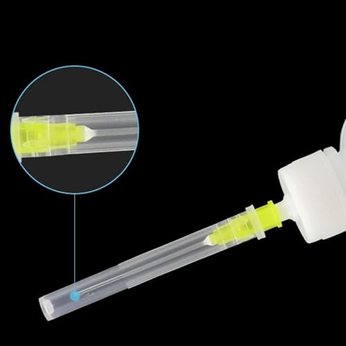 Aksesuarcı 2 Adet 50ML Tekrar kullanılabilir kolay doldurulan Çok Amaçlı Şırıngalı Plastik Şişe, tutkal aplikatör şişesi, rosin lehim akı, temizlik sıvıları, yapıştırıcılar için tasarlanmış