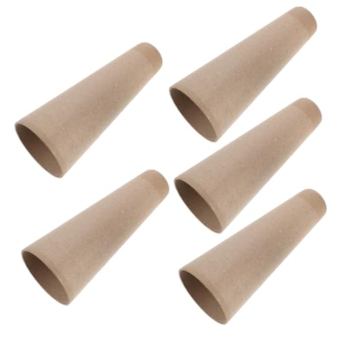 OSALADI 5pcs Pagoda Paper Tube Wool Winder Holder Paper Embroidery Tool Yarn Winding Tubes Sewing Accessories Weaving Ball Winders Paper Winder Yarn Tube Yarn Spool Weave Tube Chocolate