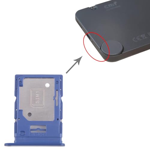 Image of Original SIM Card Tray + SIM /Micro SD Card Tray Compatible with Nothing CMF Phone 1 (A015) (Blue)
