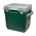 Stanley Adventure Outdoor Cooler - Camping Kühlbox Doppelwandige Schaumisolierung BPA-frei Deckel fungiert auch als Sitz Robuste Kühlbox ohne Strom Auslaufsicher, 28.3L, Grün Green
