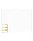 russell+hazel White File Folders, Includes Foiled Labels, 12 Count 11.75” x 9.75”