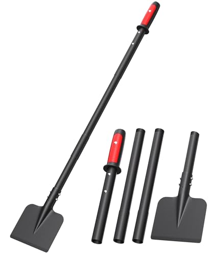 BREWIN TOOLS Adjustable 30–60” Heavy-Duty Ice Scraper and Ice Chopper with Shock-Absorbing Grip, Beveled Blade for Driveway, Sidewalk, Patio, Garage, Yard & Outdoor Stairs, Easy Assembly Winter Tool